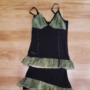 Gorgeous Italian two piece dress (tank + skirt)